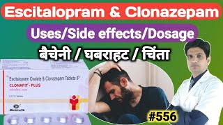 Escitalopram oxalate and clonazepam tablets ip  Nexito Forte in hindi  Nexito plus 5mg [upl. by Correy863]