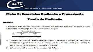 Como calcular a impedância e esboçar a associação equivalente de um dipolo em presença do solo [upl. by Noiro214]