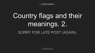 Country Flag Meanings Part 2 [upl. by Okia]