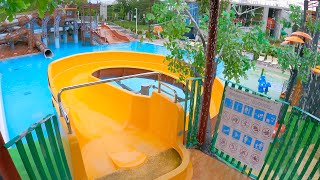 Yellow Robinson Water Slide at Aquaticum [upl. by Anihcak]