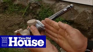 How to Install a FrostProof Faucet with PEX Piping  This Old House [upl. by Kariv103]