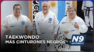 TAEKWONDO MÁS CINTURONES NEGROS NOTICIERO 9 [upl. by Eehtomit]