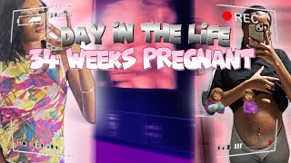 Day in the life 34 weeks pregnant  doctors appointment  grwm  ￼nesting amp more [upl. by Ariamo]