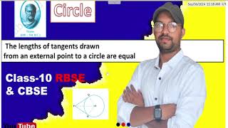 prove that the length of tangent drawn from an external point to a circle are equal  Class 10 [upl. by Tecu]