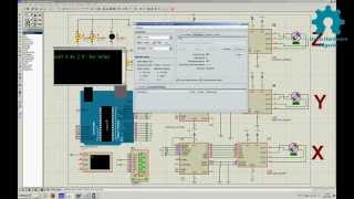 Simulation de la commande dune machine CNC via Arduino UNO sur Proteus ISIS [upl. by Eyssej]