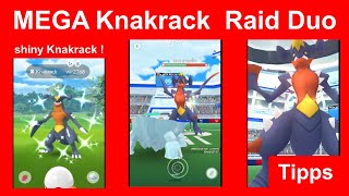 Mega Knakrack Raid Duo gewinnen Wie man Mega Knakrack zu zweit besiegt  Pokemon GO Deutsch 450 [upl. by Bertolde]