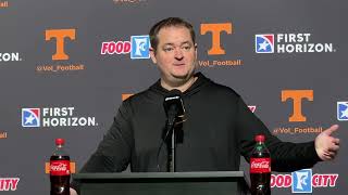 Tennessee HC Josh Heupel Talks Passing Game Keenan Pili Injury Alabama Rivalry Game [upl. by Chastain]