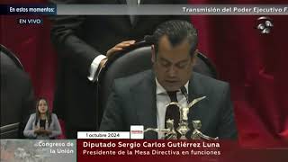 Sesión de Congreso General Toma de Protesta de Claudia Sheinbaum como Presidenta de México [upl. by Sayles674]