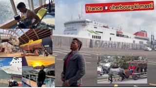 France cherbourg ki mast 🇫🇷 masti enjoyment moments travelling horseriding cruise ship viral [upl. by Ained]