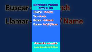 Eight Spanish Verbs YOU NEED to Know shorts learnspanish [upl. by Mehelhteb]