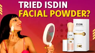 ISDIN mineral sunscreen powder review sunscreen mineralsunscreen [upl. by Arhas665]