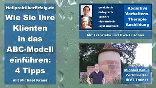 Verhaltenstherapie Wie Sie ins ABCModell einführen Teil 4 für Heilpraktiker Psychotherapie [upl. by Katha]