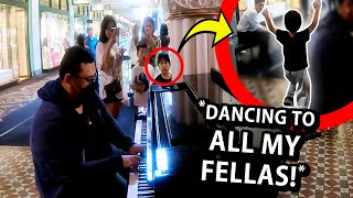 I played ALL MY FELLAS on piano in public [upl. by Llenram954]