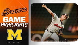 Oregon State Baseball Highlights 22424 vs Michigan [upl. by Drolet]