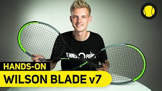 Wilson Blade v7  HandsOn  TennisPoint [upl. by Peri463]