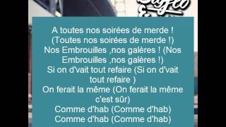 BigfloampOli  Comme dhab avec paroles [upl. by Lowe698]