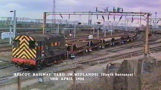 BR in the 1990s Bescot Railway Yard South Entrance W Midlands on 15th April 1994 [upl. by Colleen]