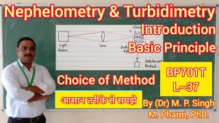 Nephelometry amp Turbidimetry  Intro amp Principle  Instrumental Method of Analysis  BP701T  L37 [upl. by Thetes]