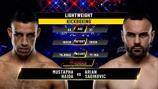 Mustapha Haida vs Arian Sadikovic  ONE Championship Full Fight [upl. by Peppie]