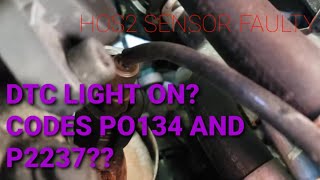 HOW TO REPLACE Oxygen sensor Bank 1 Sensor 1  H02S B1S1 DTC P0134 amp P2237 [upl. by Roze534]