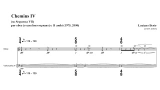 Luciano Berio  Chemins IV Audio  Full Score [upl. by Esinrahc673]