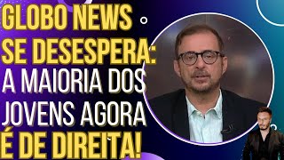 Jornalista da GloboNews surta porque a maioria dos jovens agora é de direita [upl. by Stout]