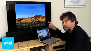 How to Stream Video from Your Laptop to HDTV  Intel [upl. by Mccullough]