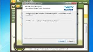 How to uninstall Twonky Manager completely with Max Uninstaller [upl. by Nylkoorb123]