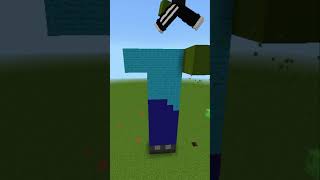 ZOMBIE Build Battle With Subscriber minecraft shorts [upl. by Arihaj]