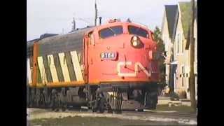 1986 FUnits amp Cabrides on the Nanticoke  CN 9100s [upl. by Gabbi]