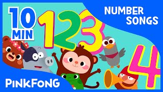 1 to 10  Number Songs   Compilation  PINKFONG Songs for Children [upl. by Naujuj]