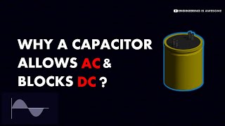 Why do Capacitors allow AC but block DC [upl. by Haronid]