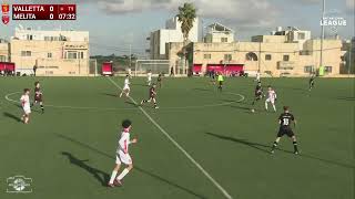 BNF U15 VALLETTA FC vs MELITA FC [upl. by Aneehsirk]