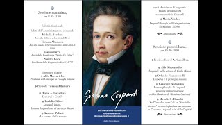 Convegno Leopardi filosofo 1  parte [upl. by Ahsoek]