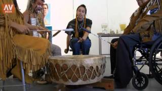 First Nations MOAH Apache Drumming [upl. by Oniliuqnart]