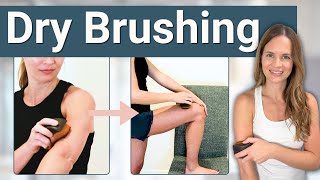 Dry Brushing the Body Full Routine for Lymphatic Drainage [upl. by Berriman]