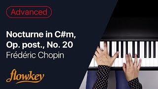 Nocturne in Cm Op post No 20 – Frederic Chopin Piano Tutorial [upl. by Nauqal860]