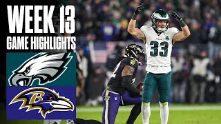 Eagles vs Ravens  Week 13 Highlights [upl. by Lassiter313]