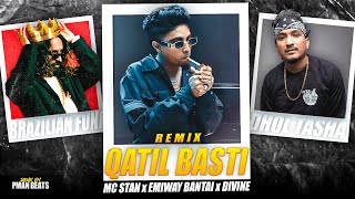 Qatil Basti Remix ft MC STAN x EMIWAY BANTAI x DIVINE Music Video  PROD BY PMAN BEATS [upl. by Meibers956]