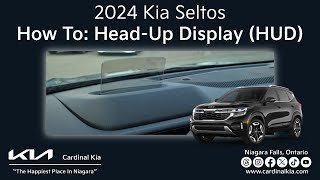 Refreshed 2024 Kia Seltos  How To Use Your HeadUp Display HUD [upl. by Suiravat]