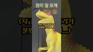 잠 잘오게 하는 방법 출처 준희적표현  알고리즘떠라 stopmotion dinosaur shorts [upl. by Ocihc866]