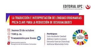 La traducción e interpretación de lenguas originariaspieza clave para la reducción de desigualdades [upl. by Haida]