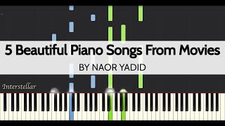 5 Beautiful Piano Songs From Movies Piano Tutorial [upl. by Ireg293]