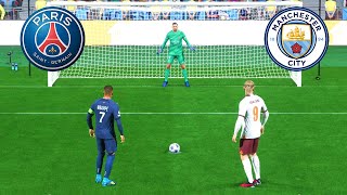 PSG vs Man City  Mbappe vs Haaland  Penalty Shootout  UCL Final  EA FC 24 Gameplay PC [upl. by Namra121]