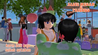 ALICE MEGAN amp FRIENDS KARIN DIBELIIN BAJU BARU  SAKURA SCHOOL SIMULATOR [upl. by Harima453]