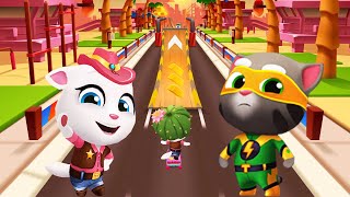 Cowboy Angela Vs Super Tom  Talking Tom Gold Run [upl. by Desdamona824]