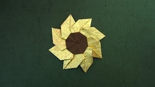 Origami Instructions Flower Gaillardia Meenakshi Mukerji [upl. by Kassandra]