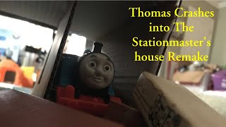 Thomas Crashes into the stationmaster’s house scene remake  Thomas amp Friends [upl. by Amoakuh]