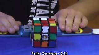 The history of rubiks cube world records 3x3 1982  2018 [upl. by Socha]