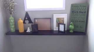 How to Make Your Own Mantel with a Floating Shelf IKEA Lack Floating Shelf [upl. by Marjorie343]